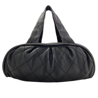 CHANEL Le Marais Bowler Mini Boston Quilted Bag (SilverHardware) Boston bag Calf Ladies [Used]