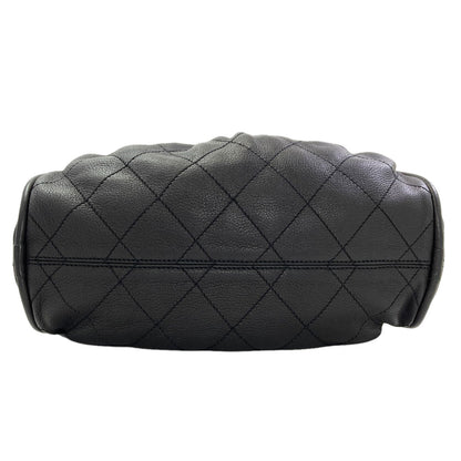CHANEL Le Marais Bowler Mini Boston Quilted Bag (SilverHardware) Boston bag Calf Ladies [Used]