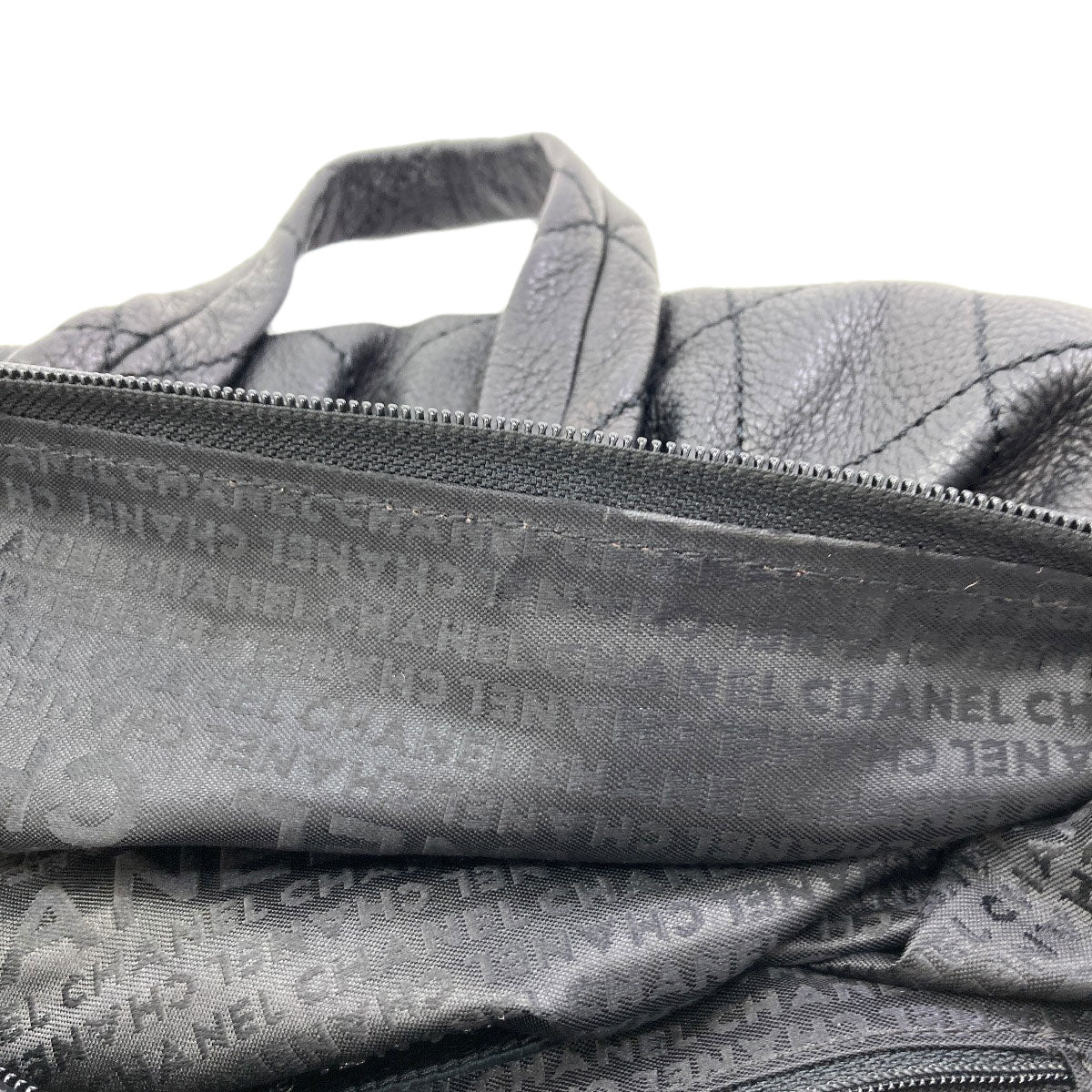 CHANEL Le Marais Bowler Mini Boston Quilted Bag (SilverHardware) Boston bag Calf Ladies [Used]