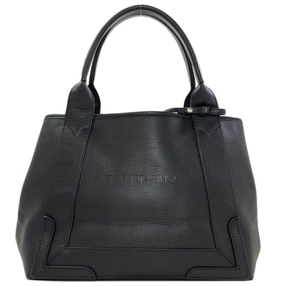 BALENCIAGA 339933 NAVY CABAS Handbag Calf Ladies [Used]
