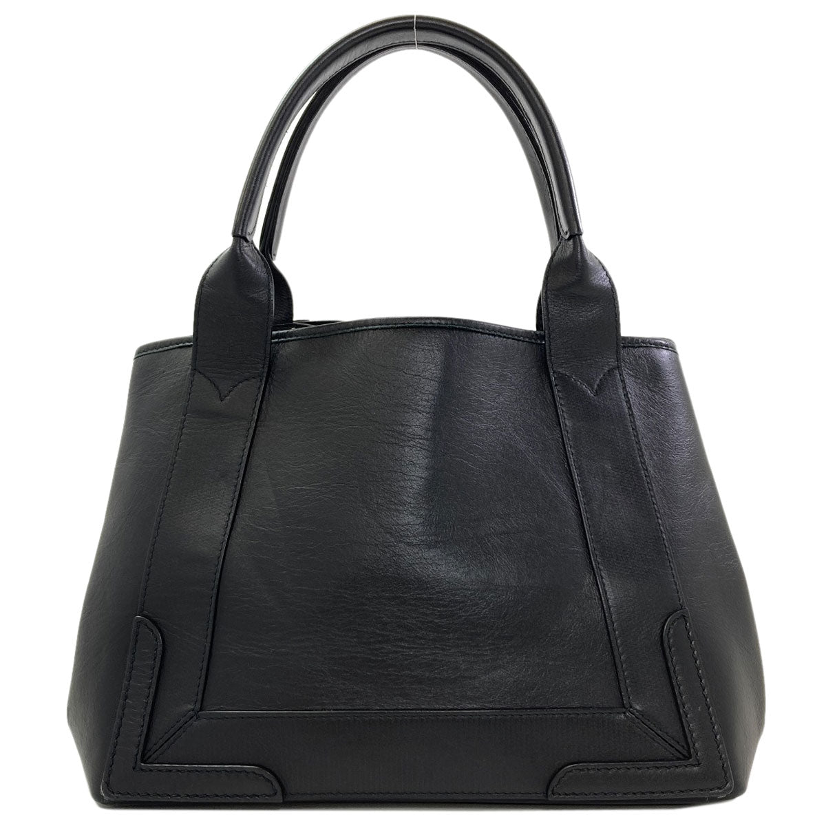 BALENCIAGA 339933 NAVY CABAS Handbag Calf Ladies [Used]