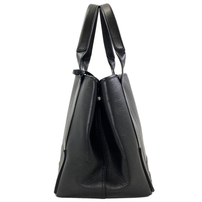BALENCIAGA 339933 NAVY CABAS Handbag Calf Ladies [Used]