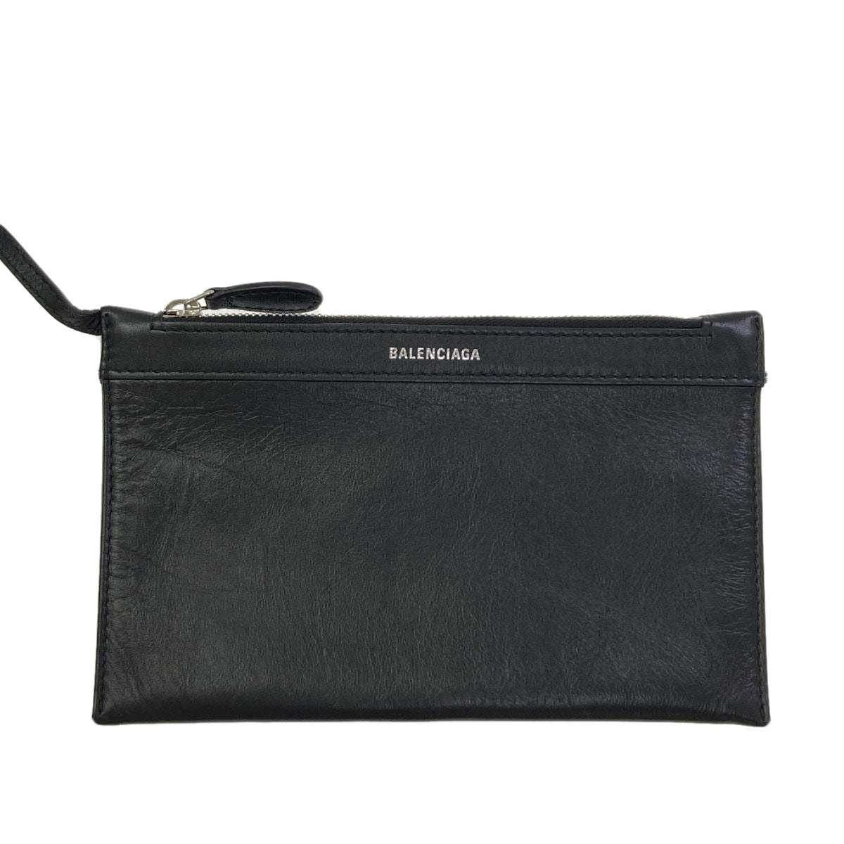 BALENCIAGA 339933 NAVY CABAS Handbag Calf Ladies [Used]