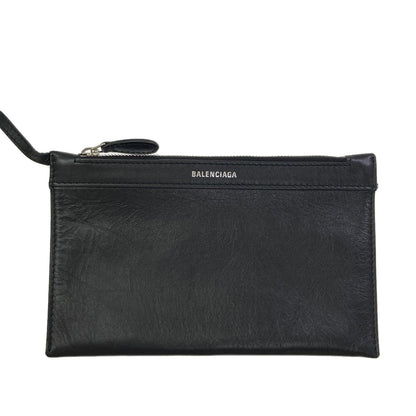 BALENCIAGA 339933 NAVY CABAS Handbag Calf Ladies [Used]