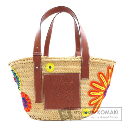 LOEWE Flower Basket Bag Tote Bag Calf Palm leafLadies [Used]