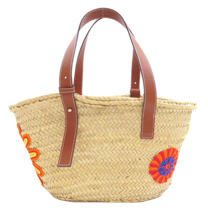 LOEWE Flower Basket Bag Tote Bag Calf Palm leafLadies [Used]