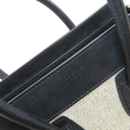 CELINE Luggage micro Handbag Calf CanvasLadies [Used]