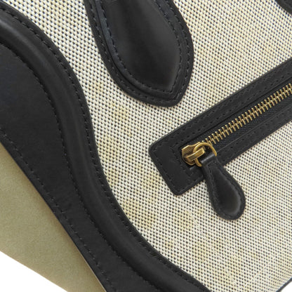 CELINE Luggage micro Handbag Calf CanvasLadies [Used]