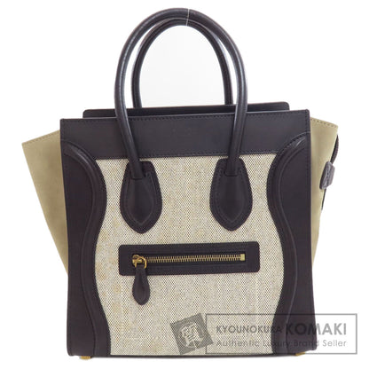 CELINE Luggage micro Handbag Calf CanvasLadies [Used]