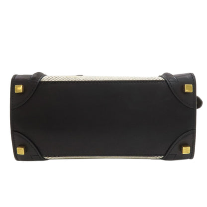 CELINE Luggage micro Handbag Calf CanvasLadies [Used]
