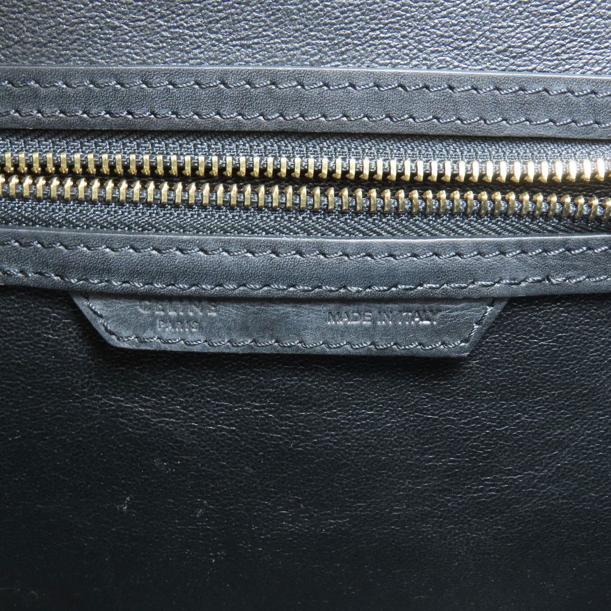 CELINE Luggage micro Handbag Calf CanvasLadies [Used]