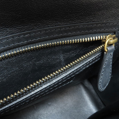 CELINE Luggage micro Handbag Calf CanvasLadies [Used]