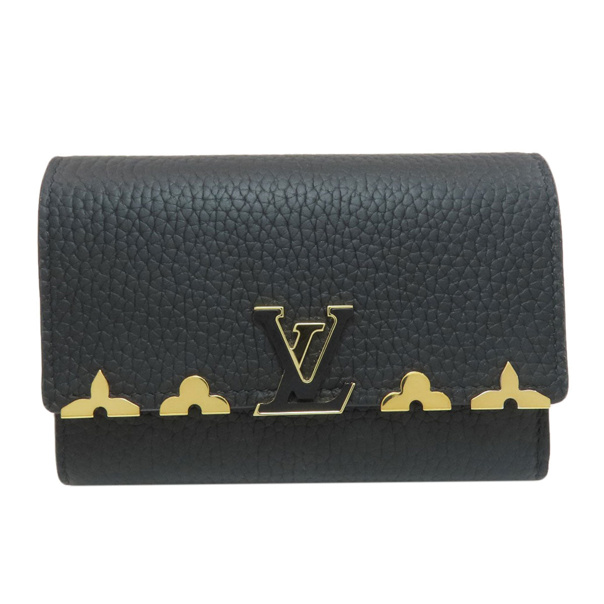 LOUIS VUITTON M82764 Portefeiulle ・ Capsines compact Bifold Wallet with Coin Pocket Taurillon Clemence Ladies [Used]