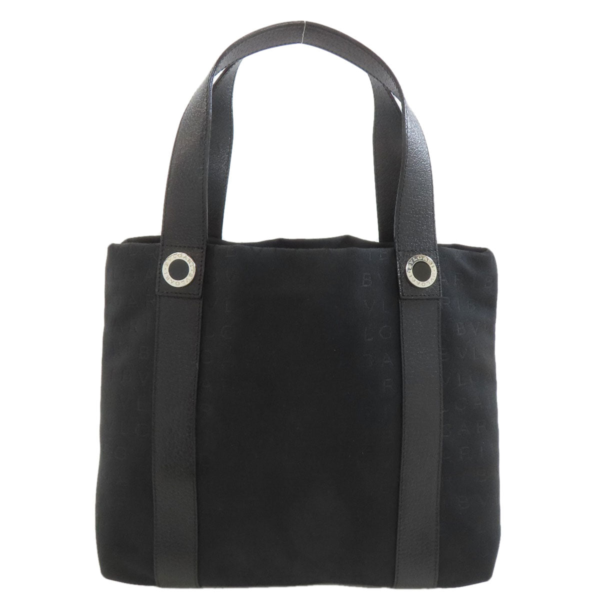 BVLGARI Logo mania Tote Bag Canvas LeatherLadies [Used]