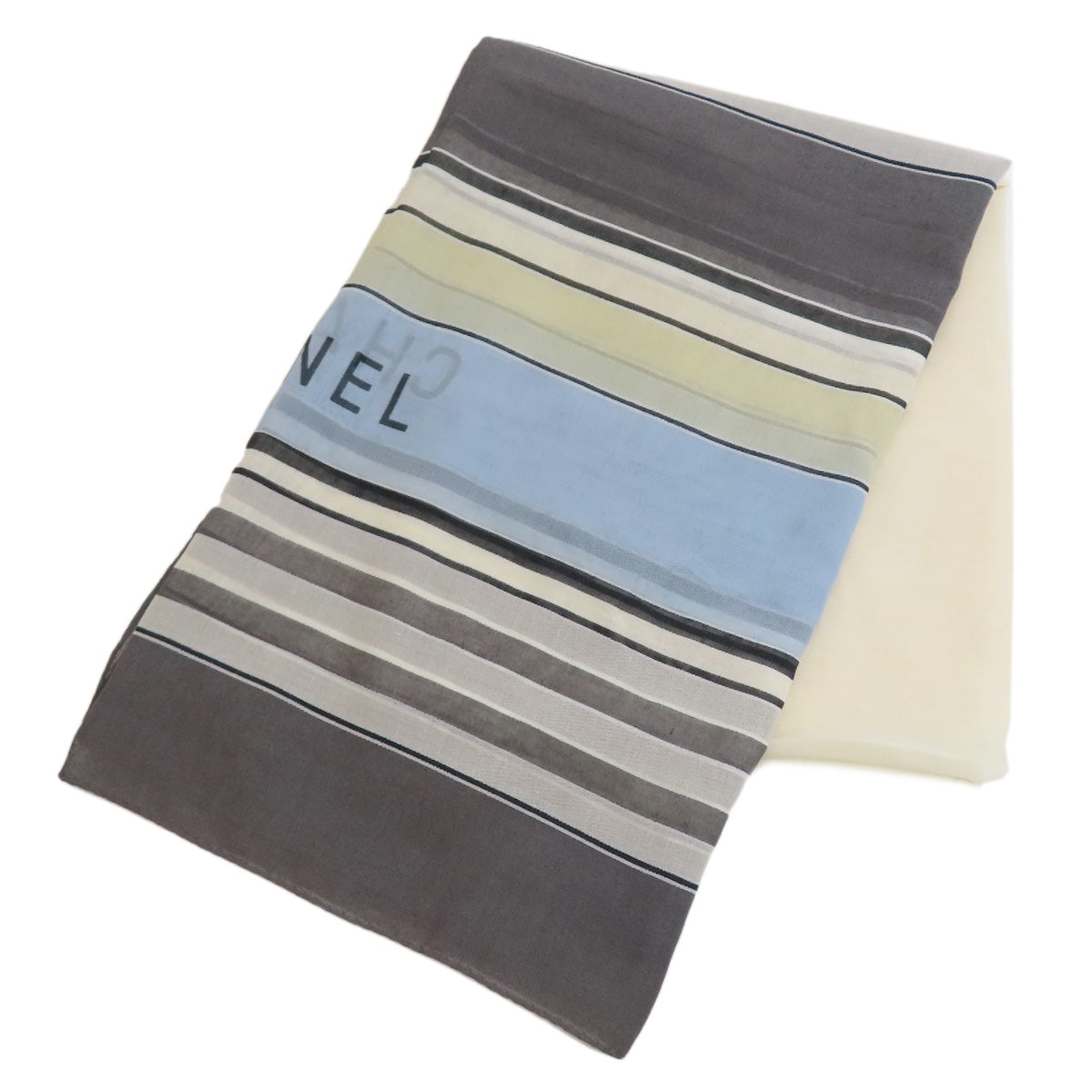 CHANEL Large Square Summer Stole Stall Cotton Ladies [Used]