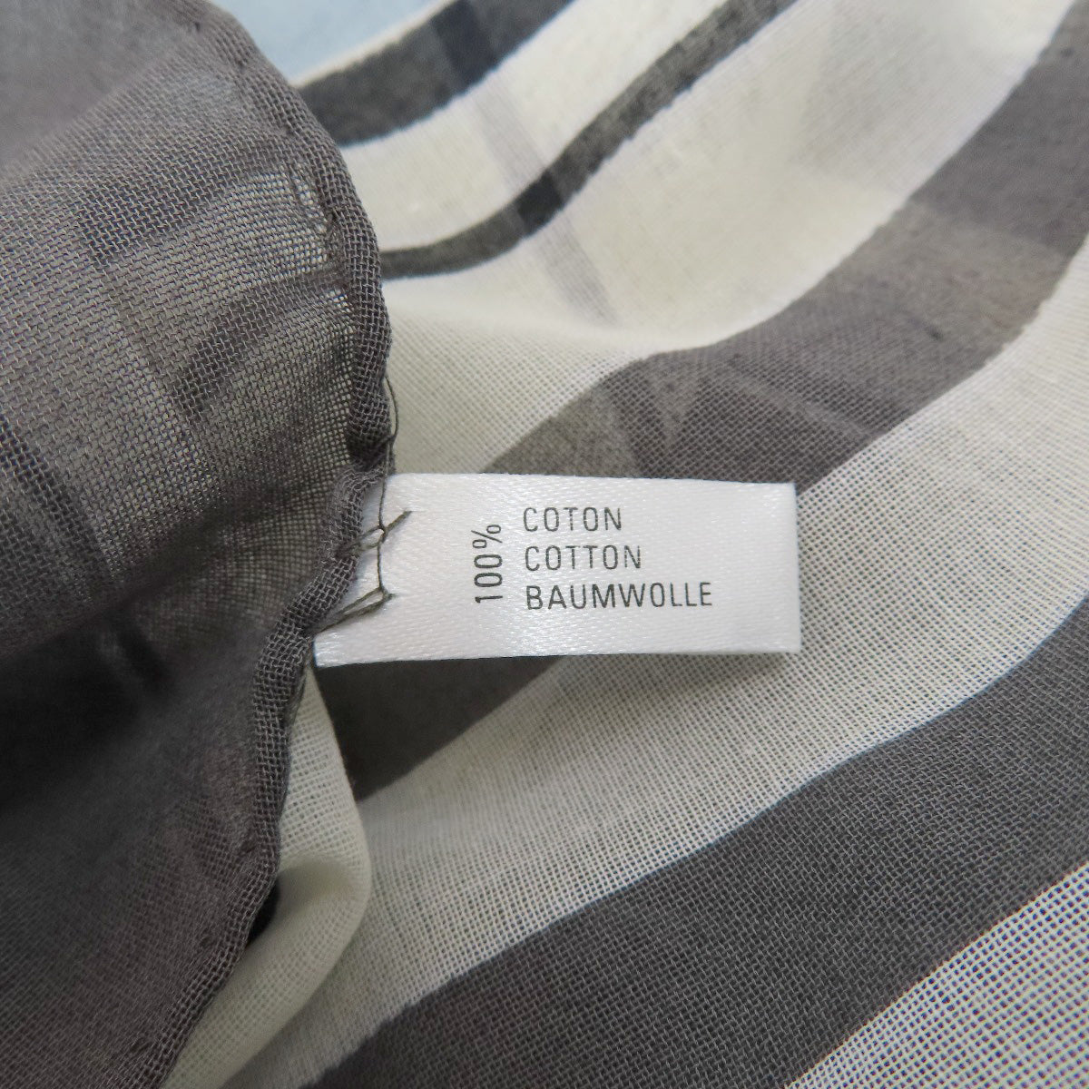 CHANEL Large Square Summer Stole Stall Cotton Ladies [Used]
