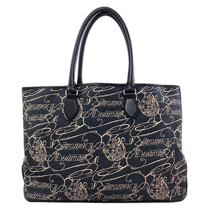 Berluti Toujours Scritto Arabesque Tote Bag Canvas Ladies [Used]