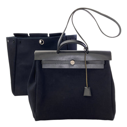 HERMES Ailebag MM SilverHardware Handbag Towar Officche Ladies [Used]