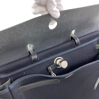 HERMES Ailebag MM SilverHardware Handbag Towar Officche Ladies [Used]