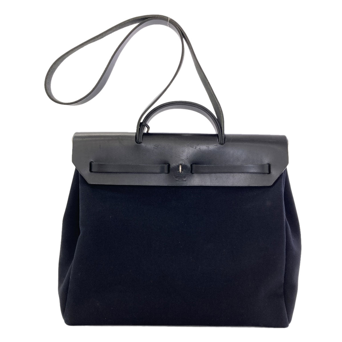 HERMES Ailebag MM SilverHardware Handbag Towar Officche Ladies [Used]