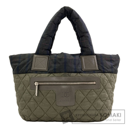 CHANEL Coco Cocoon SilverHardware Reversible Handbag Nylon Ladies [Used]