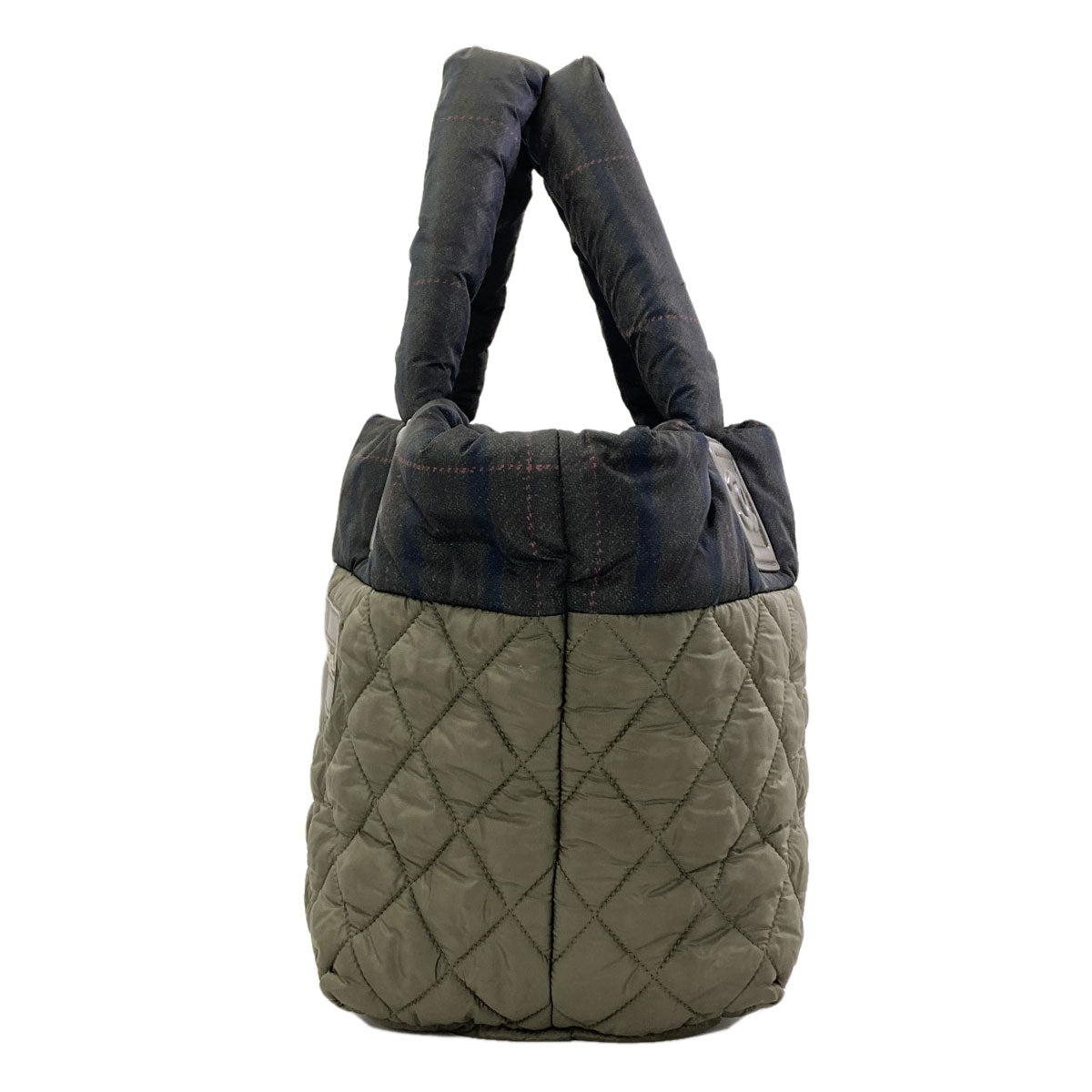 CHANEL Coco Cocoon SilverHardware Reversible Handbag Nylon Ladies [Used]