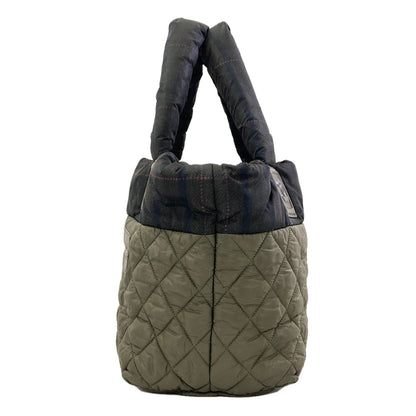 CHANEL Coco Cocoon SilverHardware Reversible Handbag Nylon Ladies [Used]