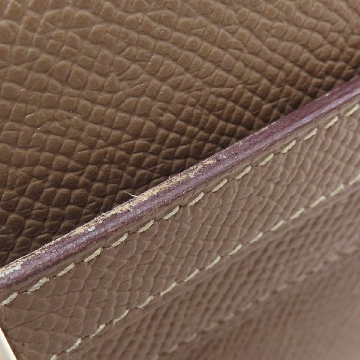 HERMES Kelly Wallet Long Etoupe SilverHardware Long wallet (with coin pocket) Epsom Ladies [Used]