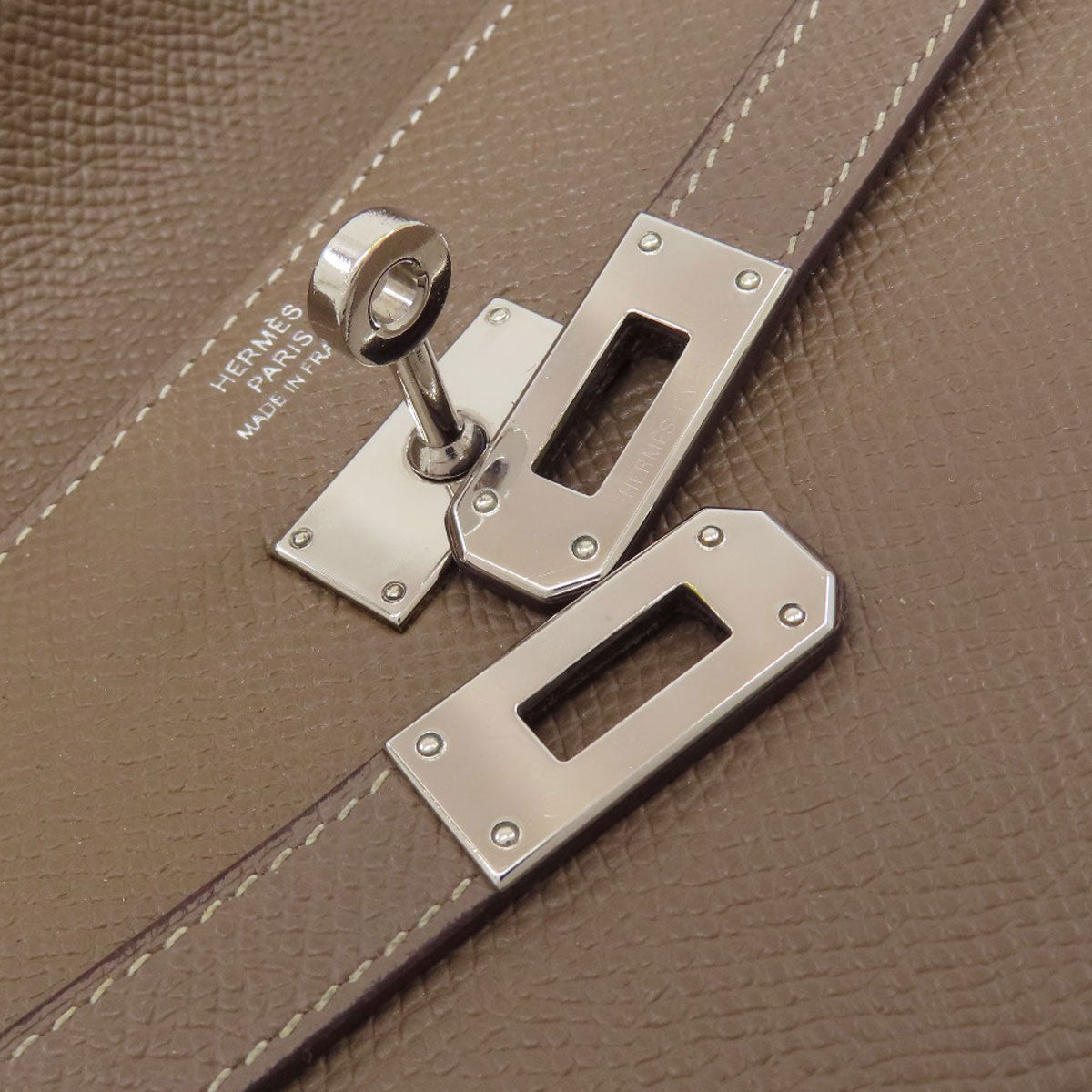 HERMES Kelly Wallet Long Etoupe SilverHardware Long wallet (with coin pocket) Epsom Ladies [Used]