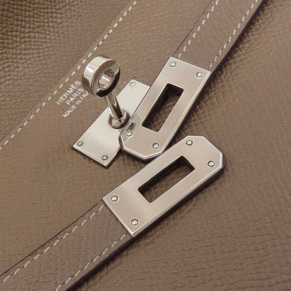 HERMES Kelly Wallet Long Etoupe SilverHardware Long wallet (with coin pocket) Epsom Ladies [Used]