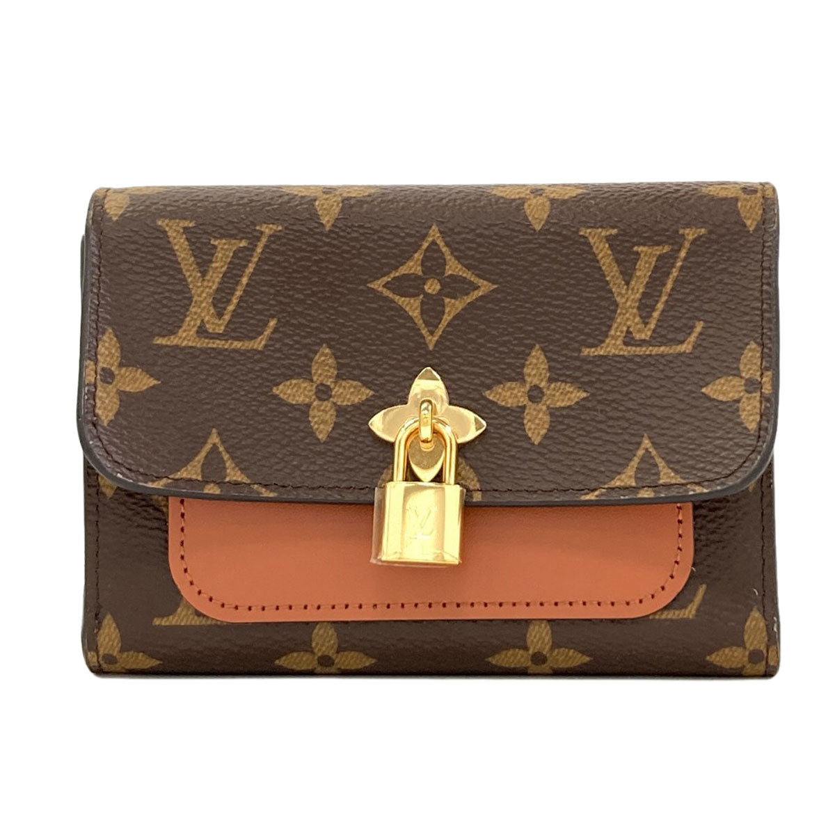 LOUIS VUITTON M67504 Portefeiulle Flower Compact Tri-fold wallet (with Coin Pocket) Monogram canvas Ladies [Used]