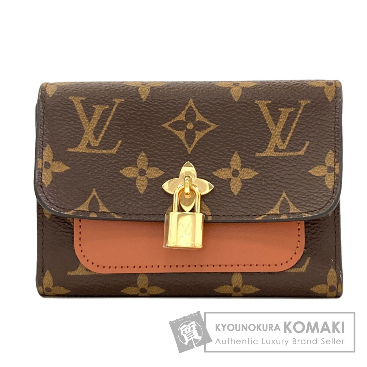 LOUIS VUITTON M67504 Portefeiulle Flower Compact Tri-fold wallet (with Coin Pocket) Monogram canvas Ladies [Used]