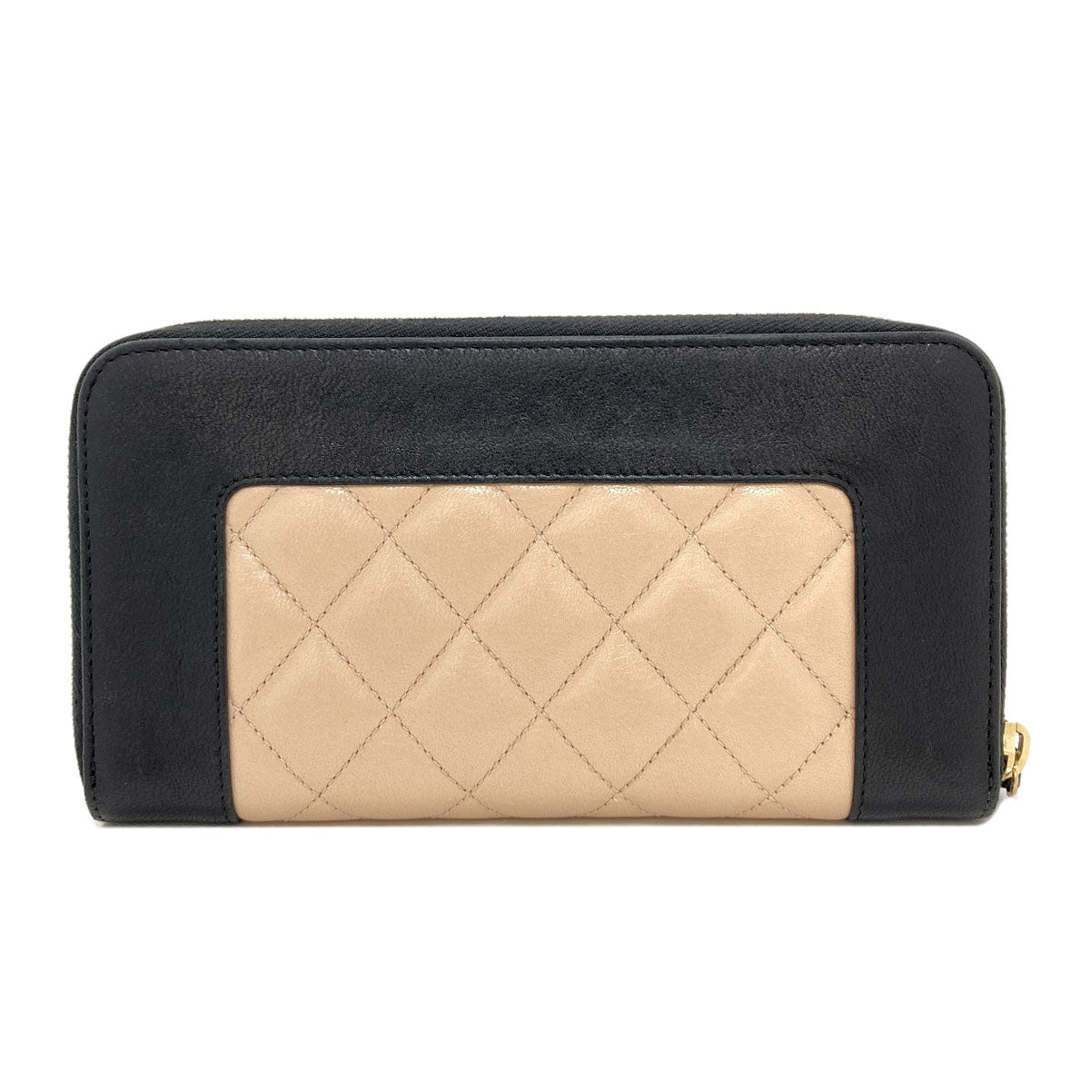 CHANEL Mademoiselle GoldHardware Long wallet (with coin pocket) Calf Ladies [Used]