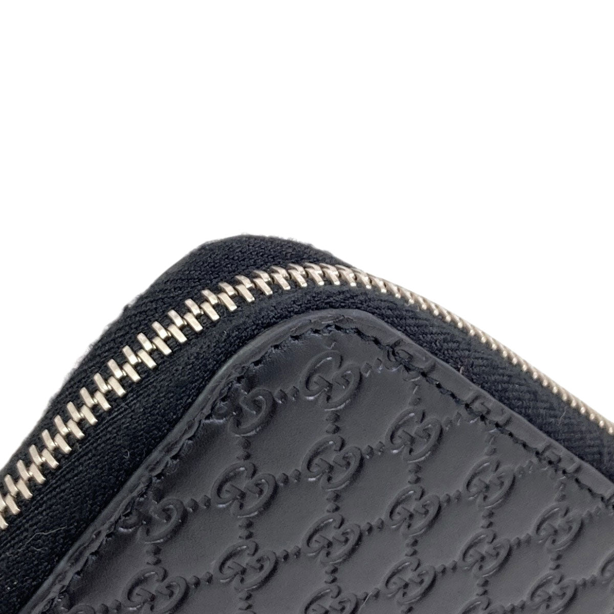 GUCCI 544473 Outlet GG Signature Micro Shima Long wallet (with coin pocket) Leather Ladies [Used]