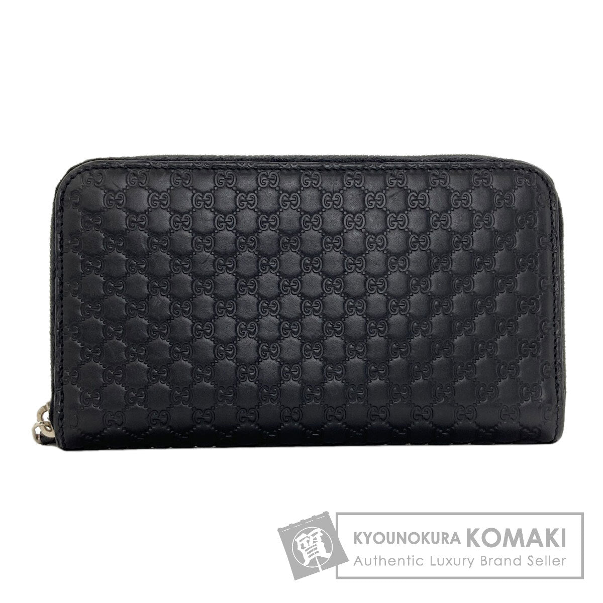 GUCCI 544473 Outlet GG Signature Micro Shima Long wallet (with coin pocket) Leather Ladies [Used]