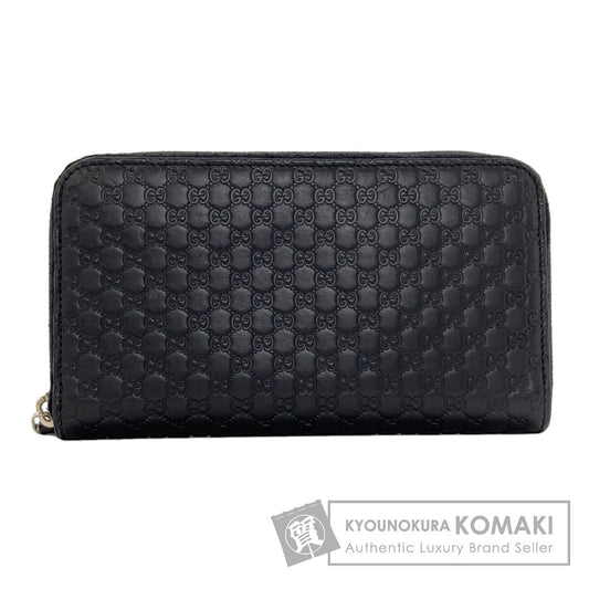 GUCCI 544473 Outlet GG Signature Micro Shima Long wallet (with coin pocket) Leather Ladies [Used]