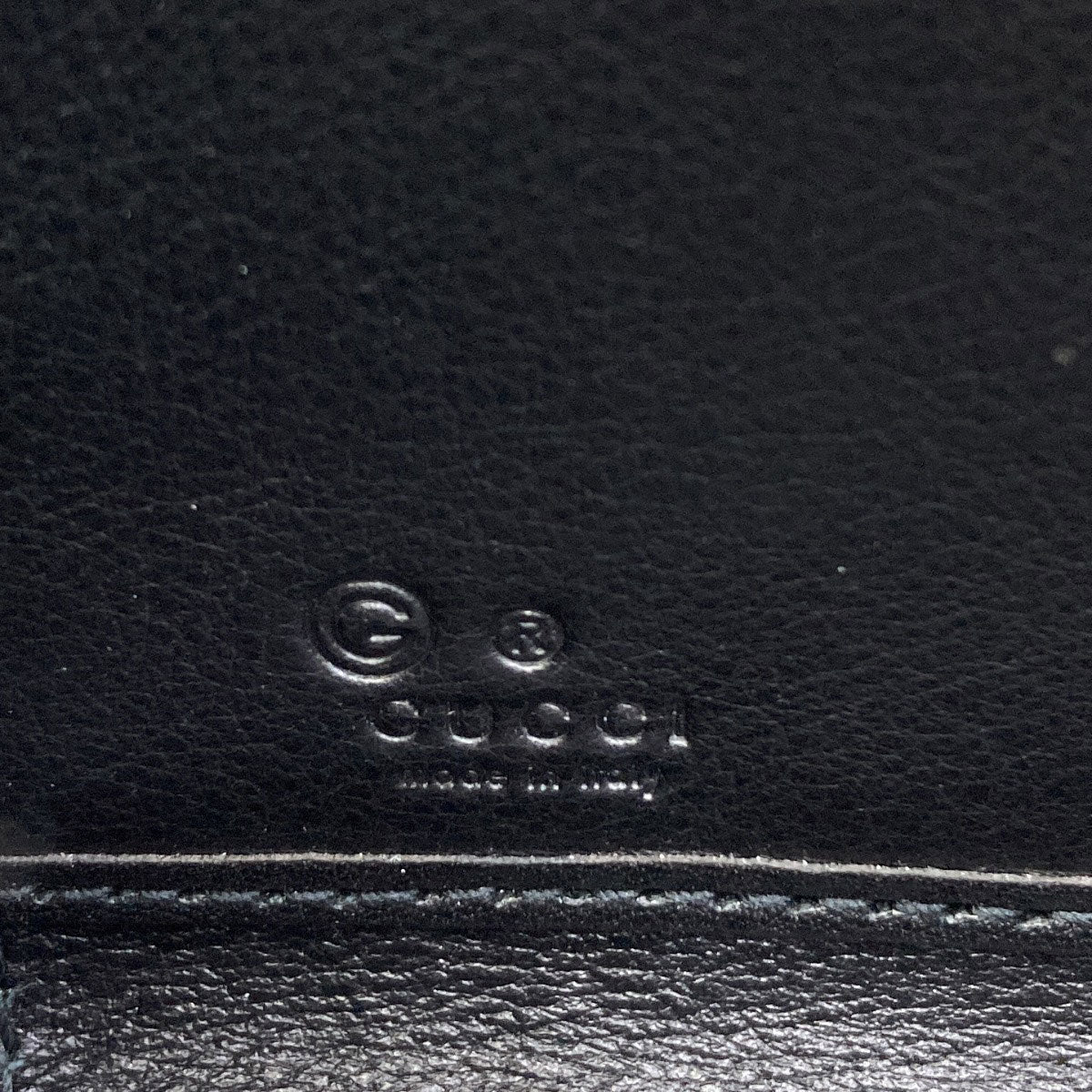 GUCCI 544473 Outlet GG Signature Micro Shima Long wallet (with coin pocket) Leather Ladies [Used]