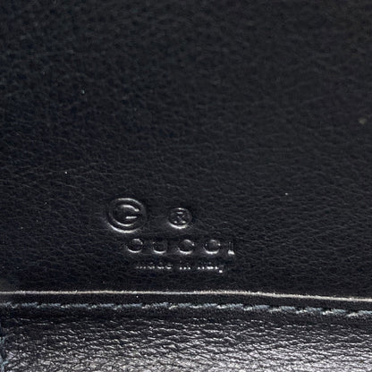 GUCCI 544473 Outlet GG Signature Micro Shima Long wallet (with coin pocket) Leather Ladies [Used]