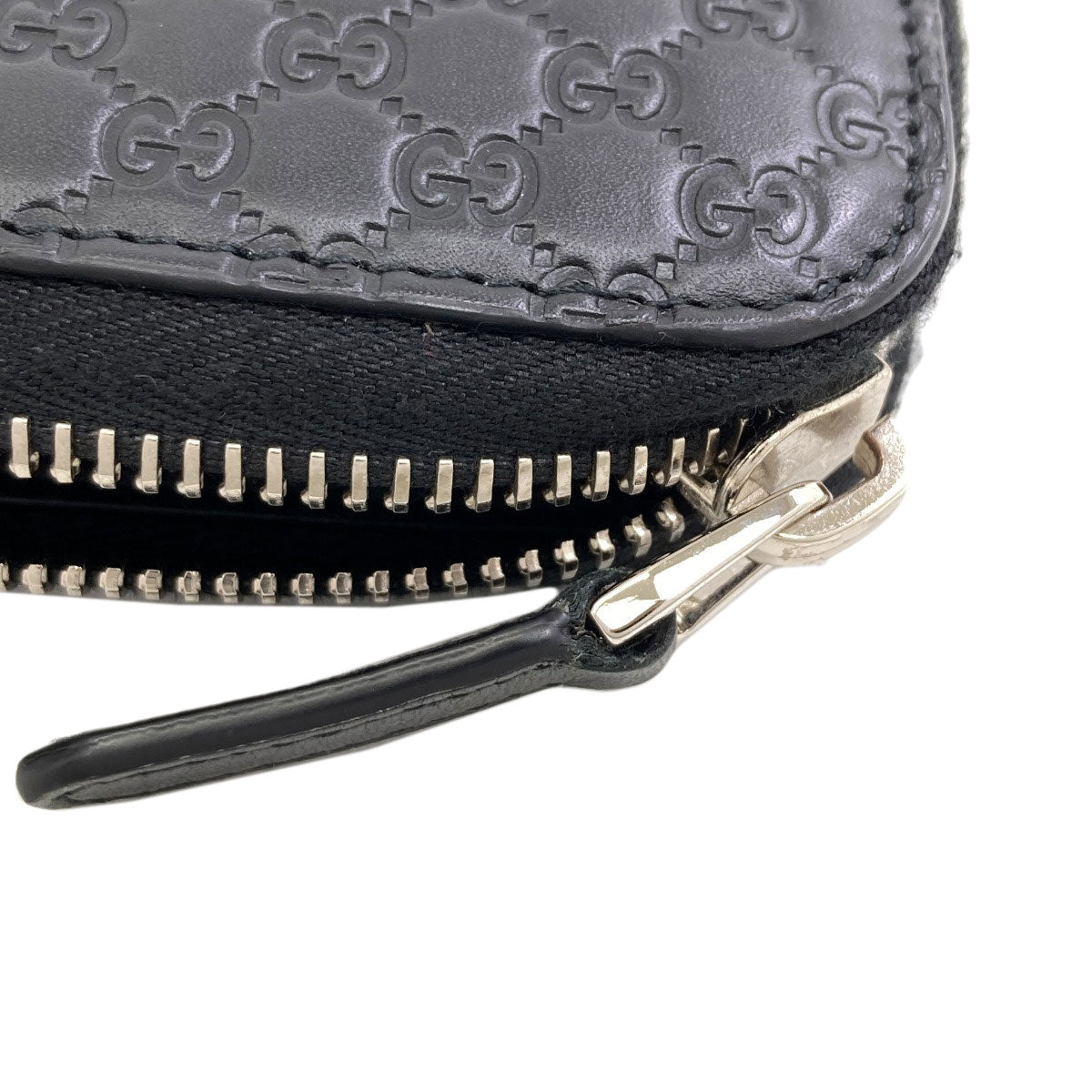 GUCCI 544473 Outlet GG Signature Micro Shima Long wallet (with coin pocket) Leather Ladies [Used]