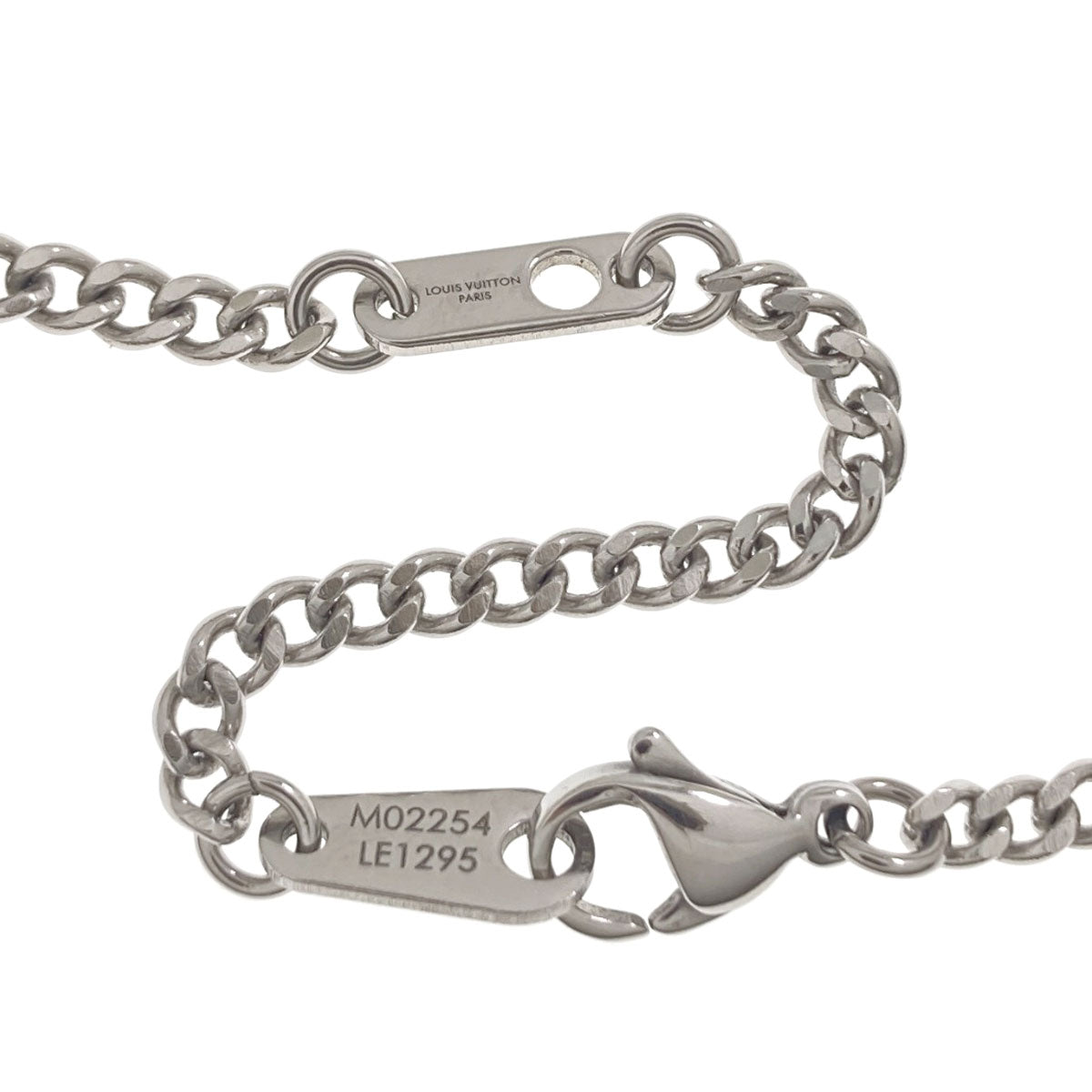 LOUIS VUITTON M02254 Pendant・Monogram Low Necklace Metal stainless steel steelLadies [Used]