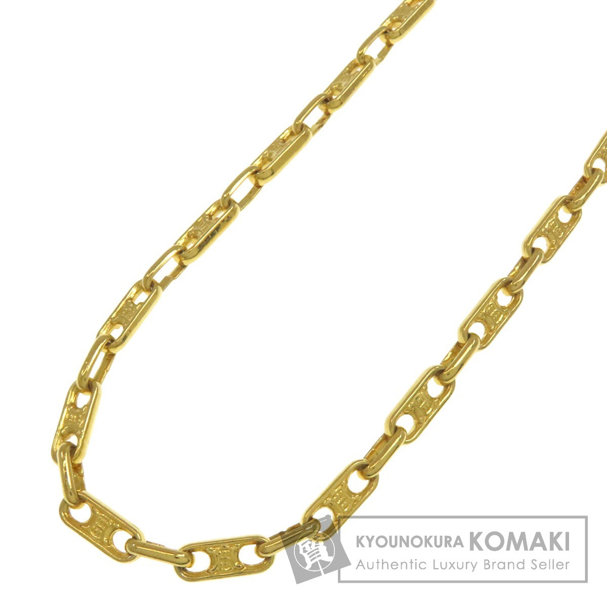CELINE Triomphe Chain Necklace Metal Ladies [Used]