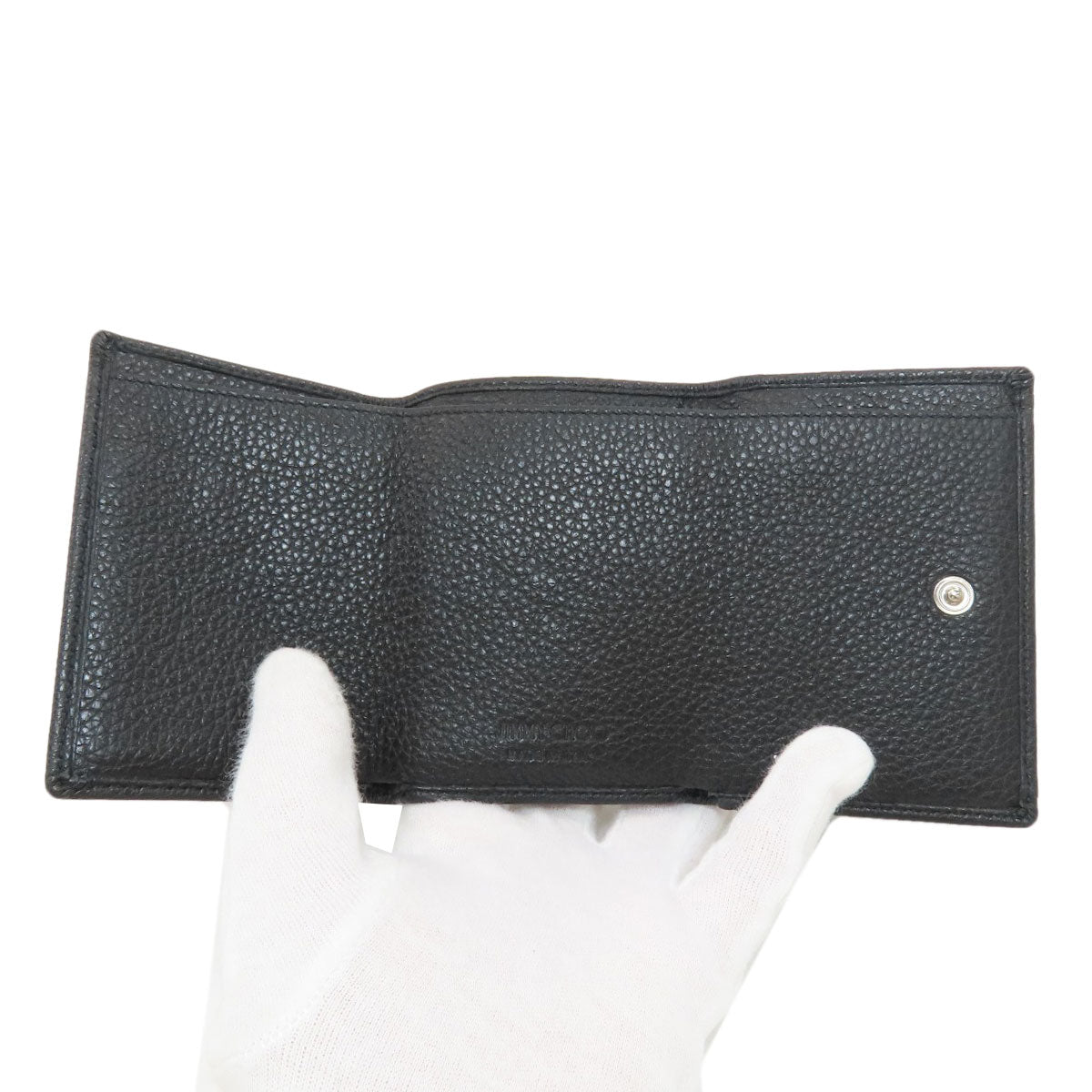 Jimmy Choo Studs star motif Tri-fold wallet (with Coin Pocket) Leather Ladies [Used]