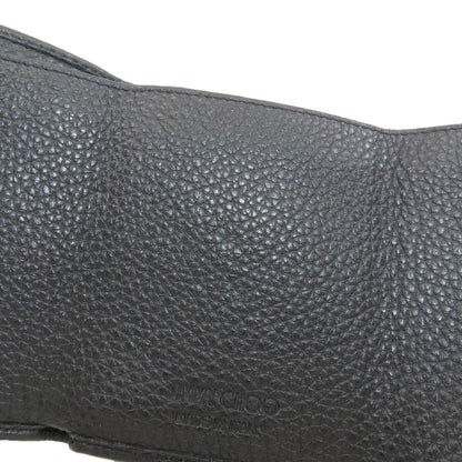 Jimmy Choo Studs star motif Tri-fold wallet (with Coin Pocket) Leather Ladies [Used]