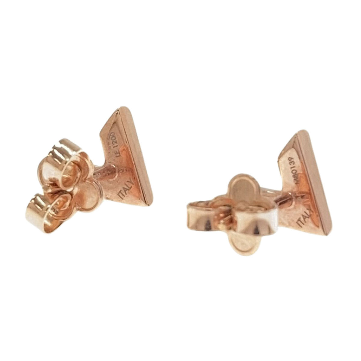 LOUIS VUITTON M80139 Essential V earring Gold Plated Ladies [Used]