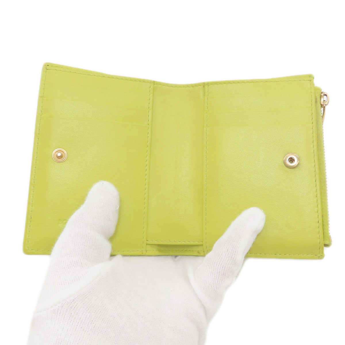 BOTTEGA VENETA cassette Bifold Wallet with Coin Pocket Calf Ladies [Used]
