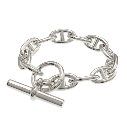 HERMES Shane Dunkle GM 12 frames Bracelet Silver Ladies [Used]
