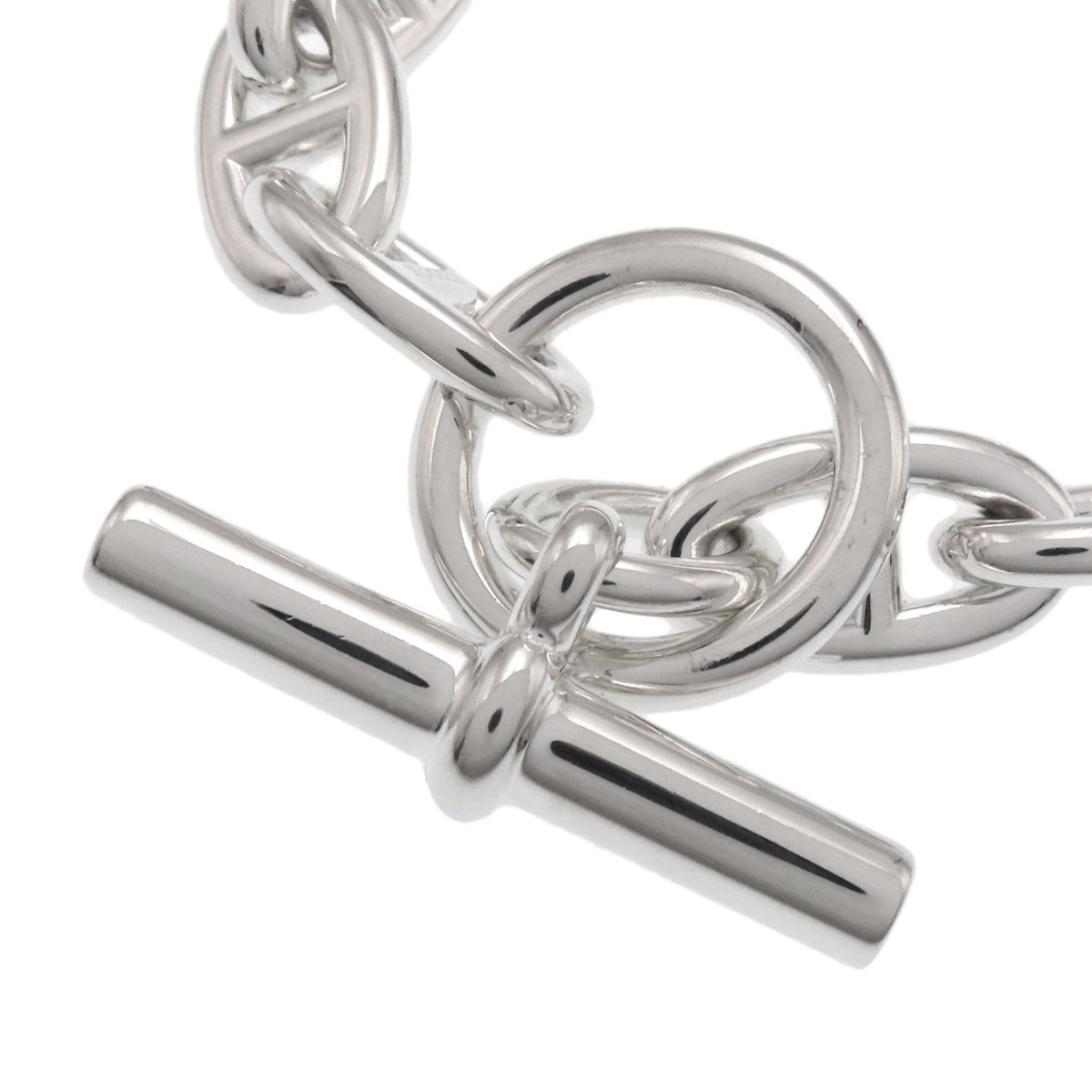 HERMES Shane Dunkle GM 12 frames Bracelet Silver Ladies [Used]