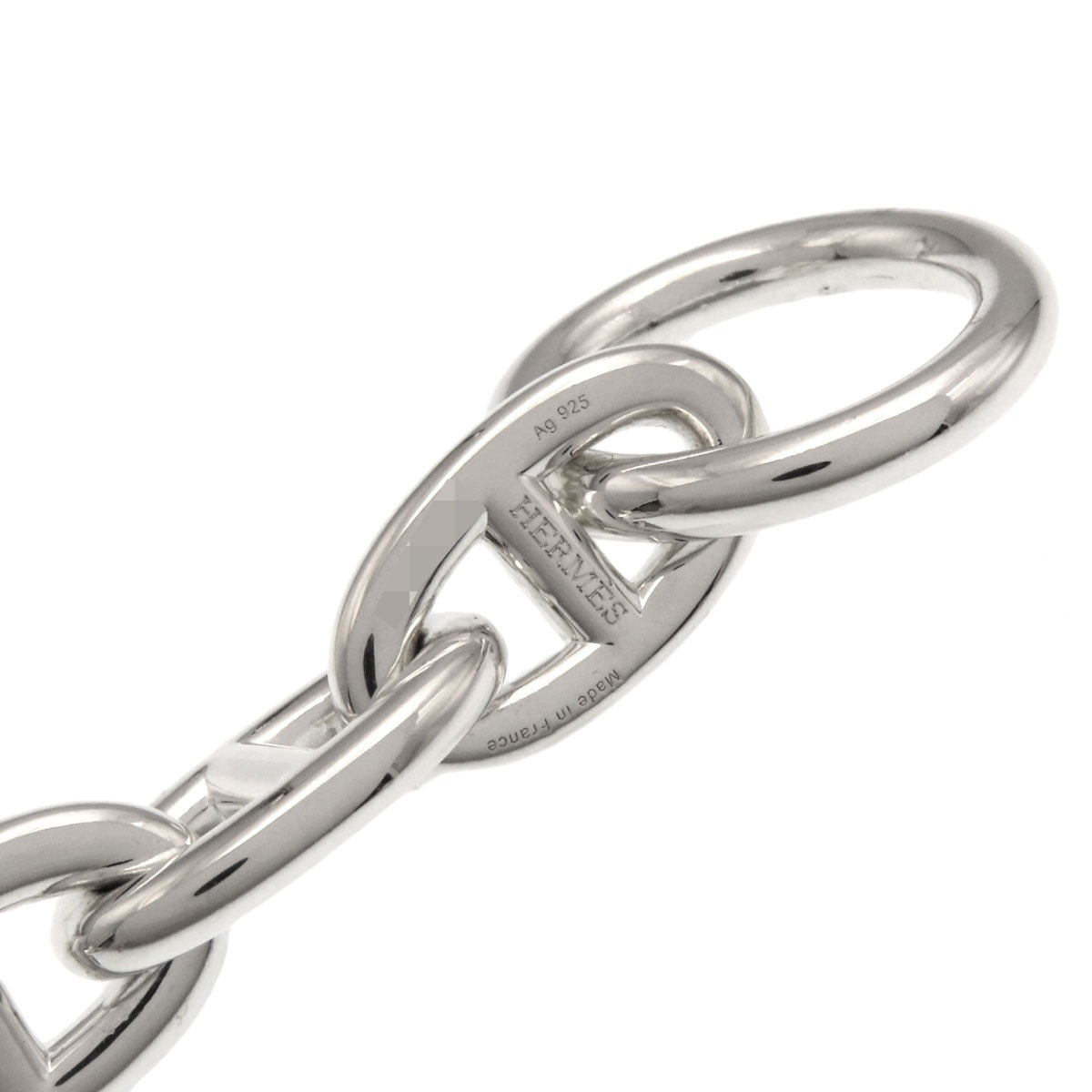 HERMES Shane Dunkle GM 12 frames Bracelet Silver Ladies [Used]