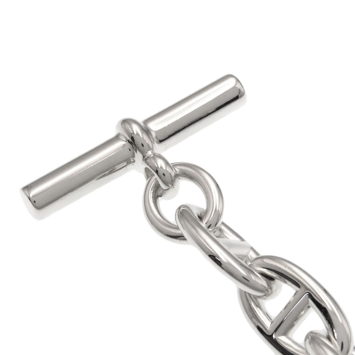 HERMES Shane Dunkle GM 12 frames Bracelet Silver Ladies [Used]