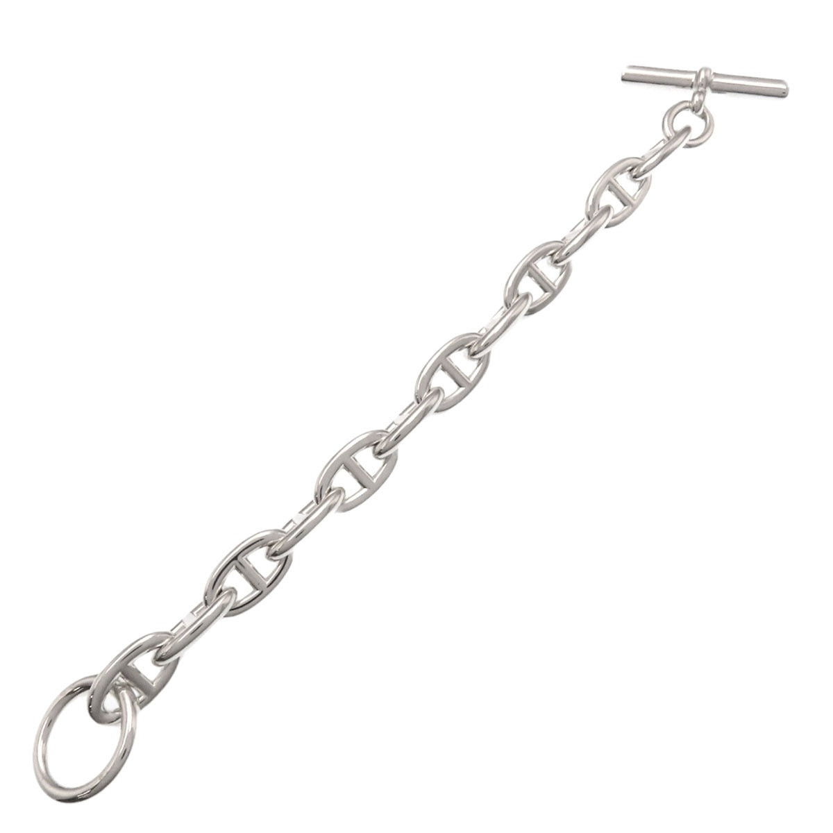 HERMES Shane Dunkle GM 12 frames Bracelet Silver Ladies [Used]